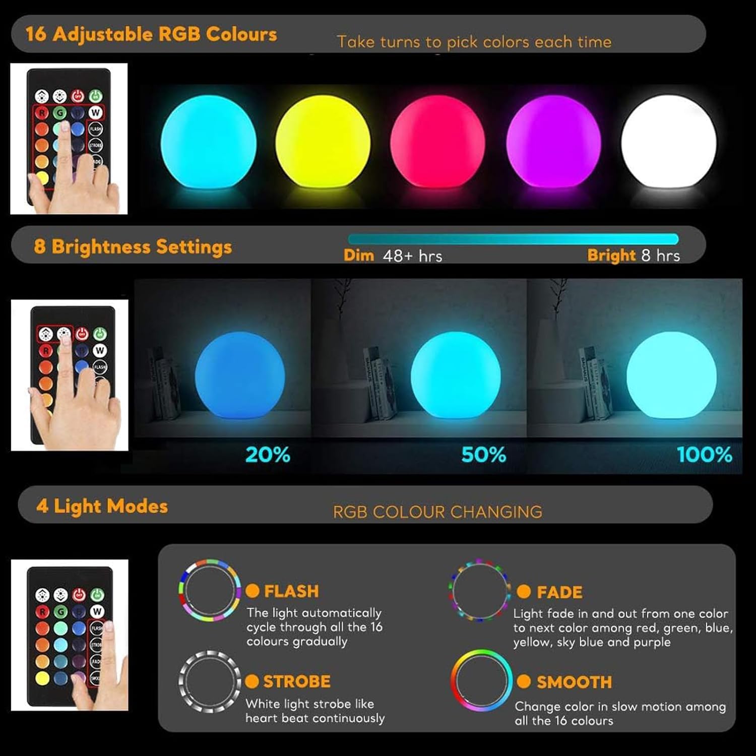COPU LED Ball Desk Lamp for Office Ambient Lighting