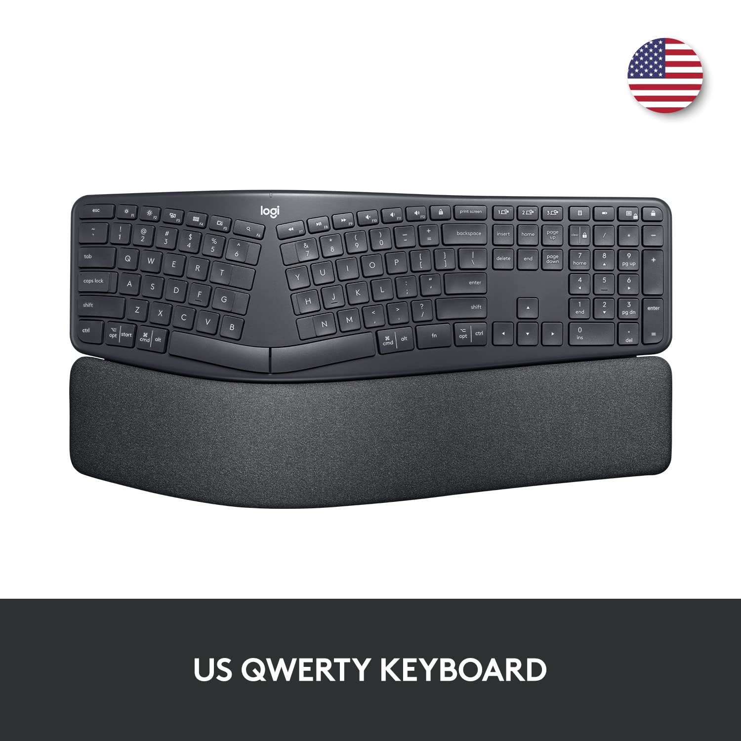 Logitech MX Master 3S Wireless Mouse and Ergo K860 Split Ergonomic Keyboard - Quieter Clicks, Faster Scrolling, Adjustable Palm Lift