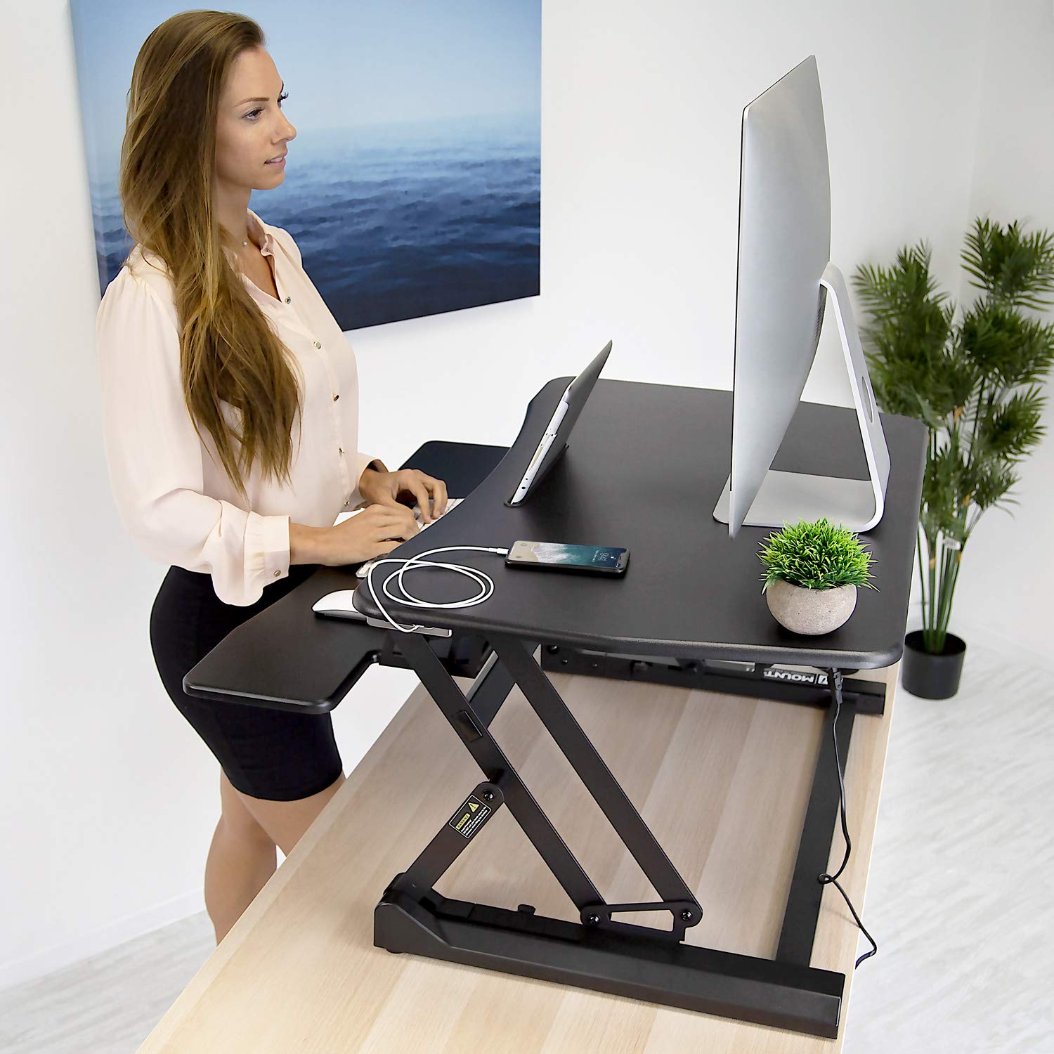 Mount-It! Electric Standing Desk Converter