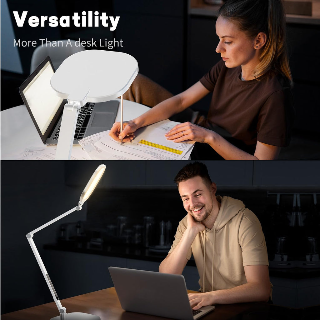 LitONES Modern Edge-Lit LED Desk Lamp for Home Office