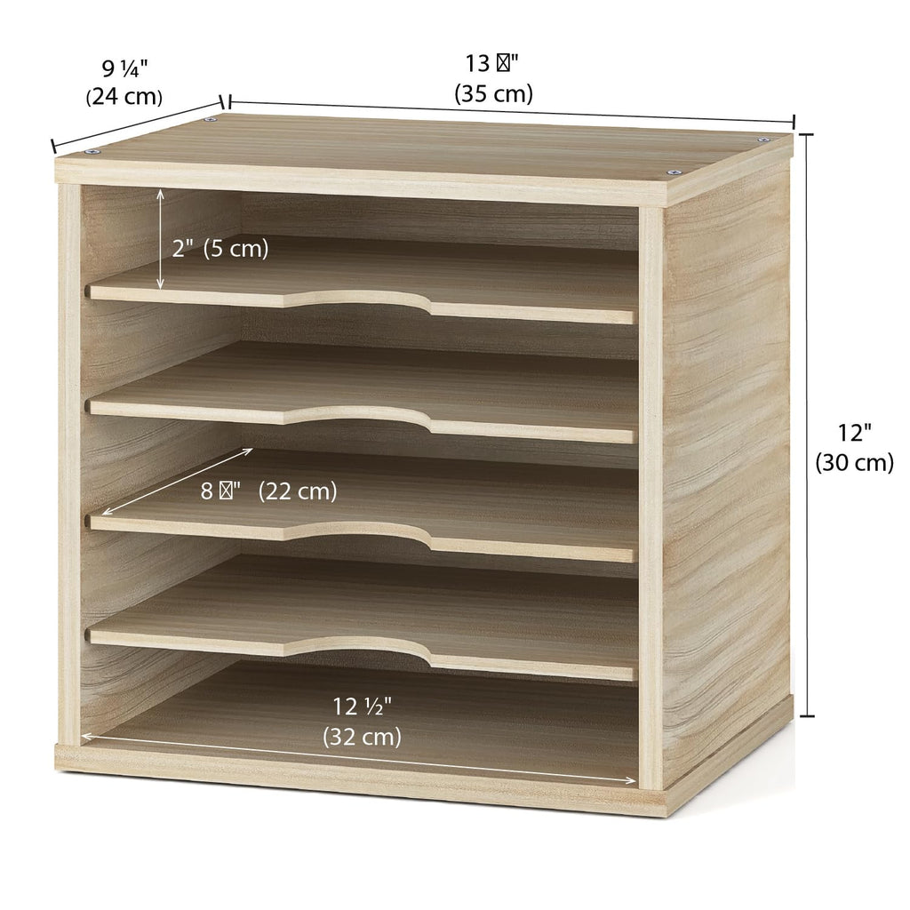 Ballucci 5-Tier File Organizer & Paper Sorter for Office