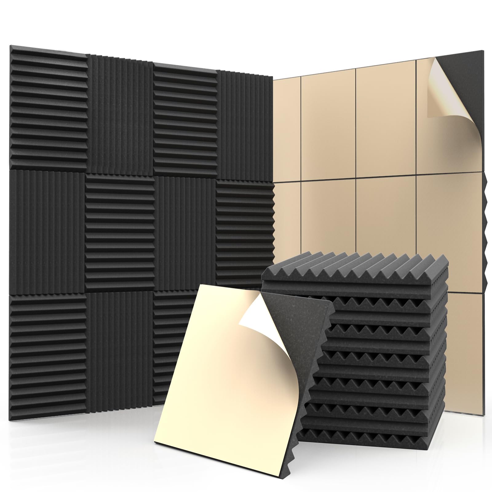 GUERRI Soundproof Acoustic Foam Panels for Office Walls