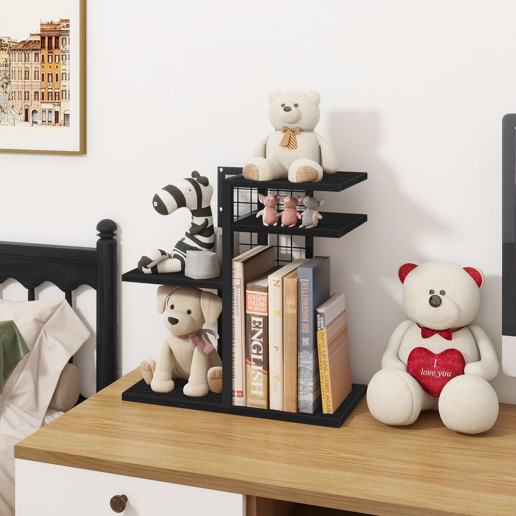 ELITEROO 4-Tier Adjustable Wooden Desktop Shelf Organizer