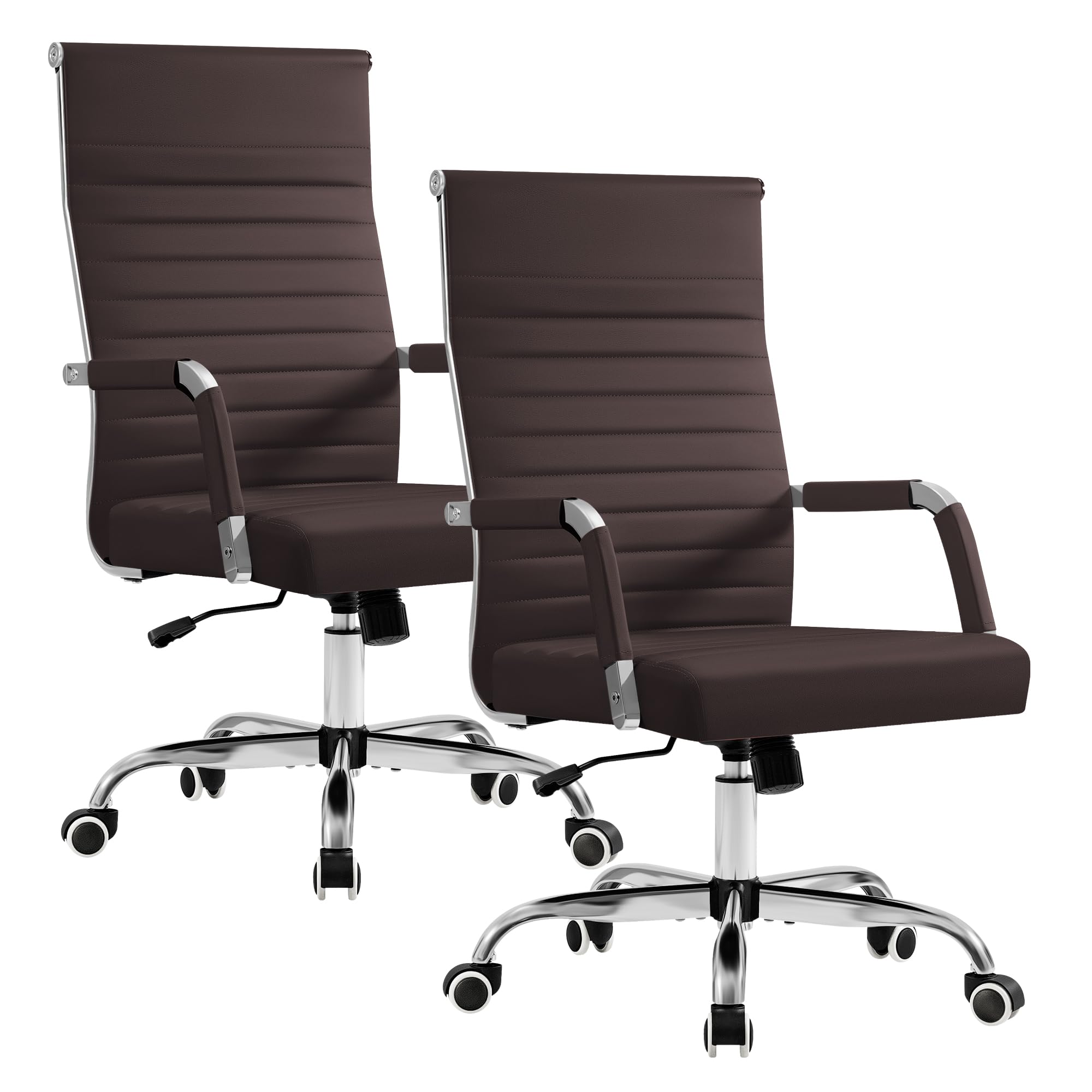 Furmax Ergonomic Mid-Back PU Leather Office Chair