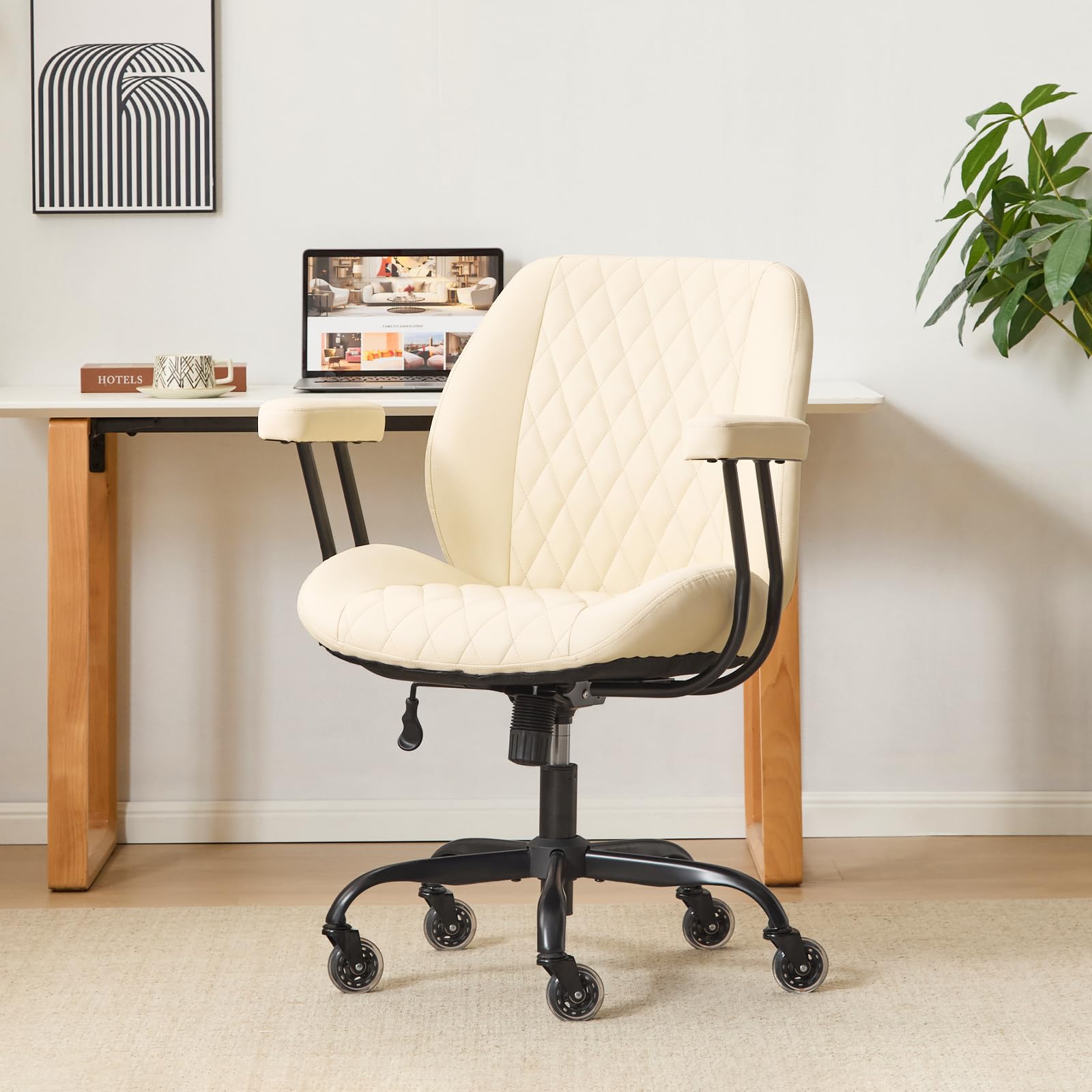 YFO Mid-Back Adjustable Swivel Office Task Chair