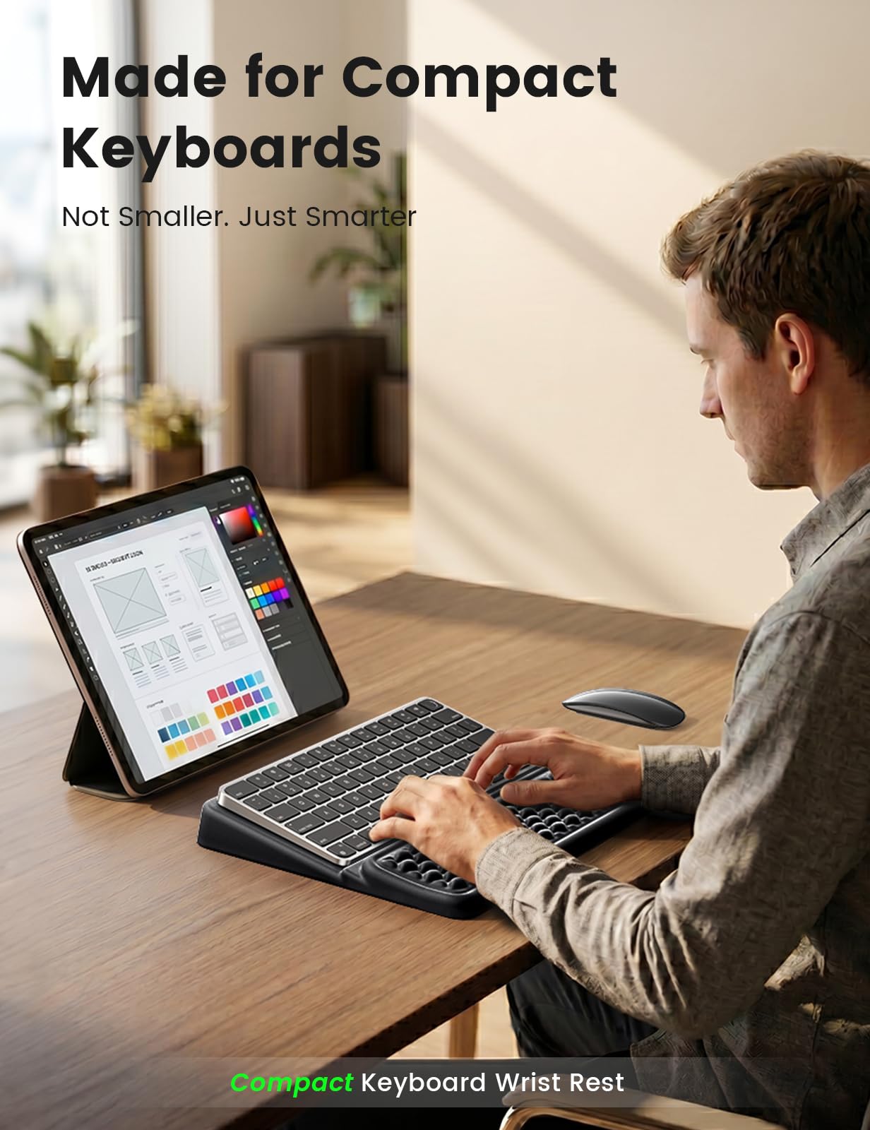 Vaydeer Ergonomic Wrist Rest with Keyboard Stand Riser