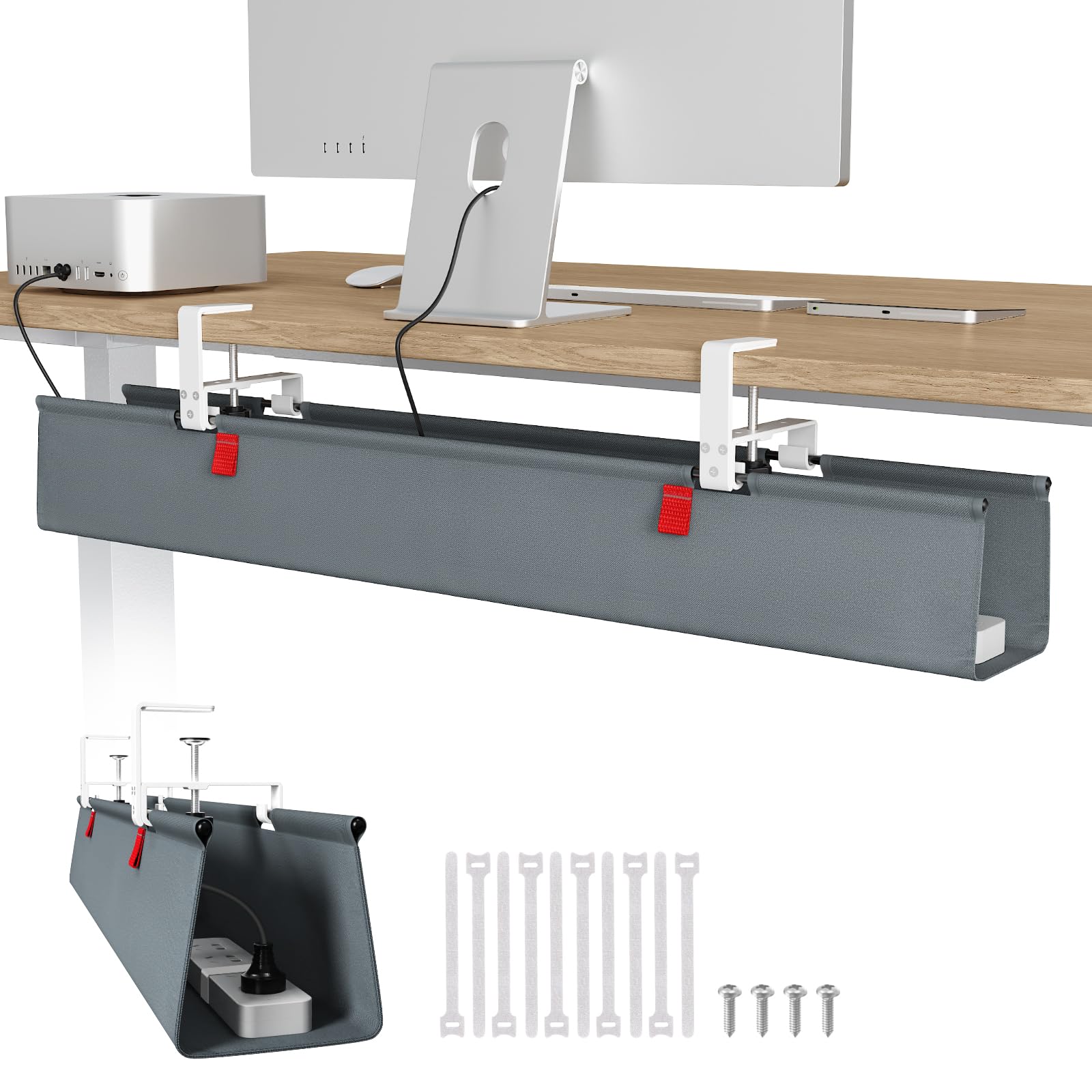 Univivi Under-Desk Cable Management Tray for Office