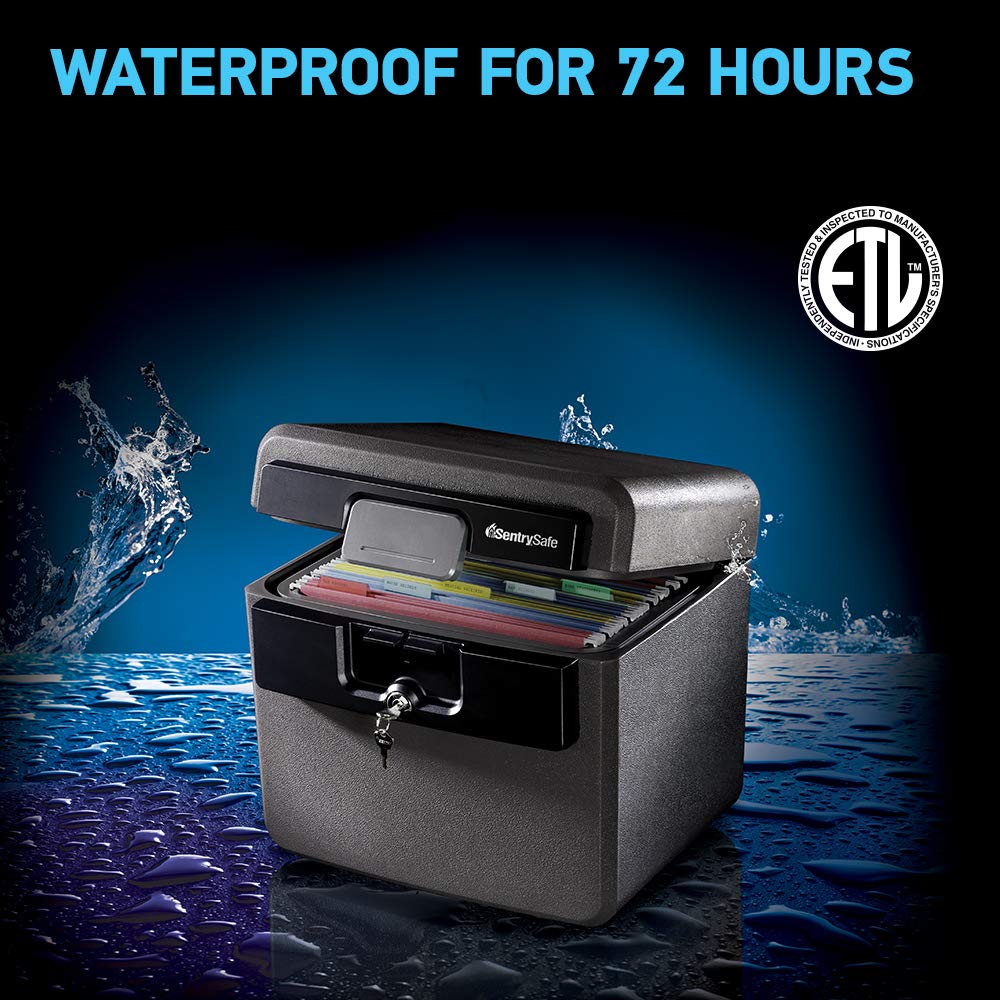SentrySafe HD4100 Fireproof Safe and Waterproof Safe with Key Lock 0.65 Cubic Feet