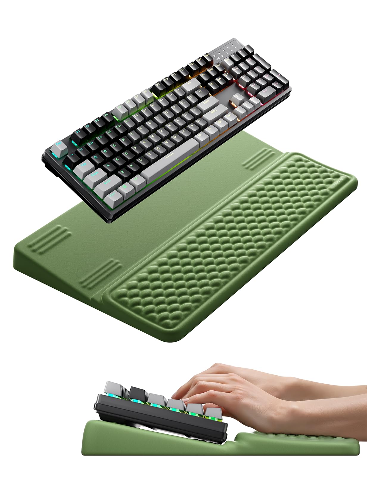 Vaydeer Ergonomic Wrist Rest with Keyboard Stand Riser