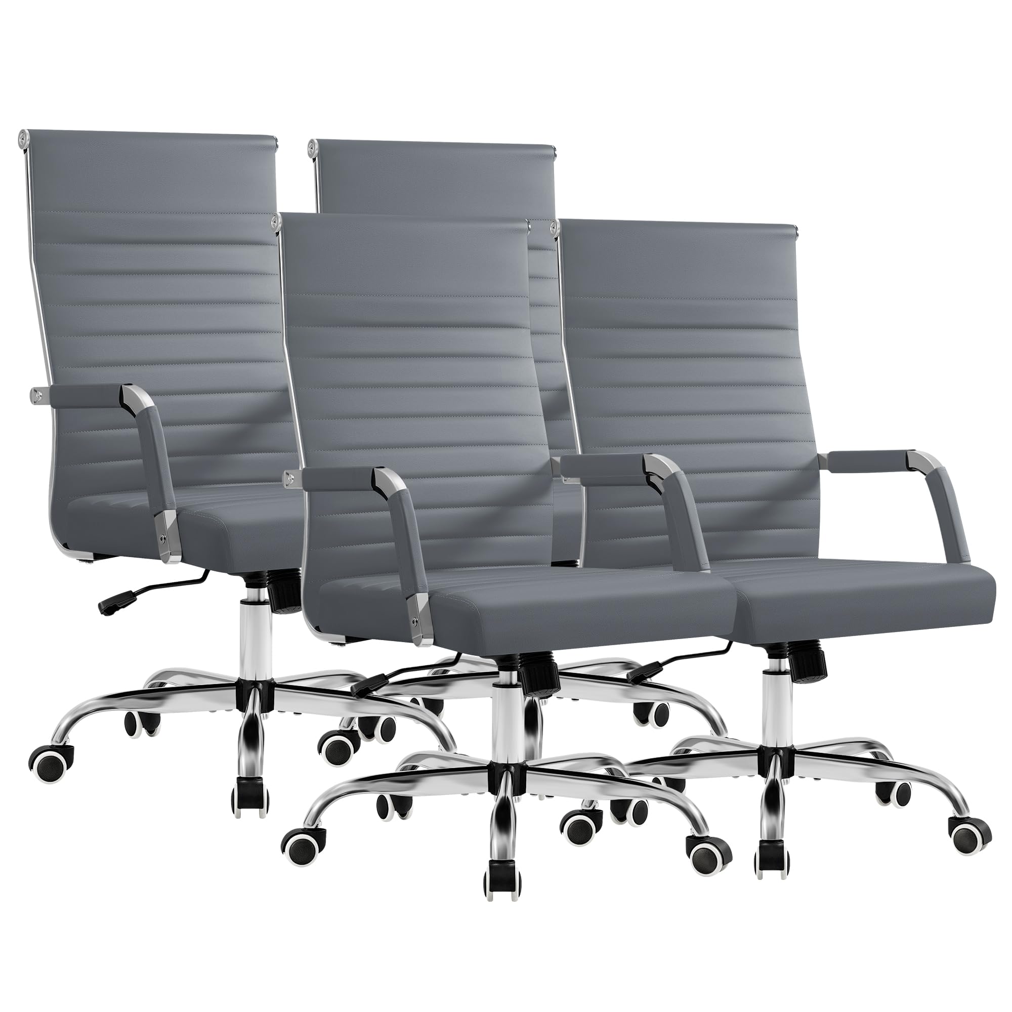 Furmax Ergonomic Mid-Back PU Leather Office Chair