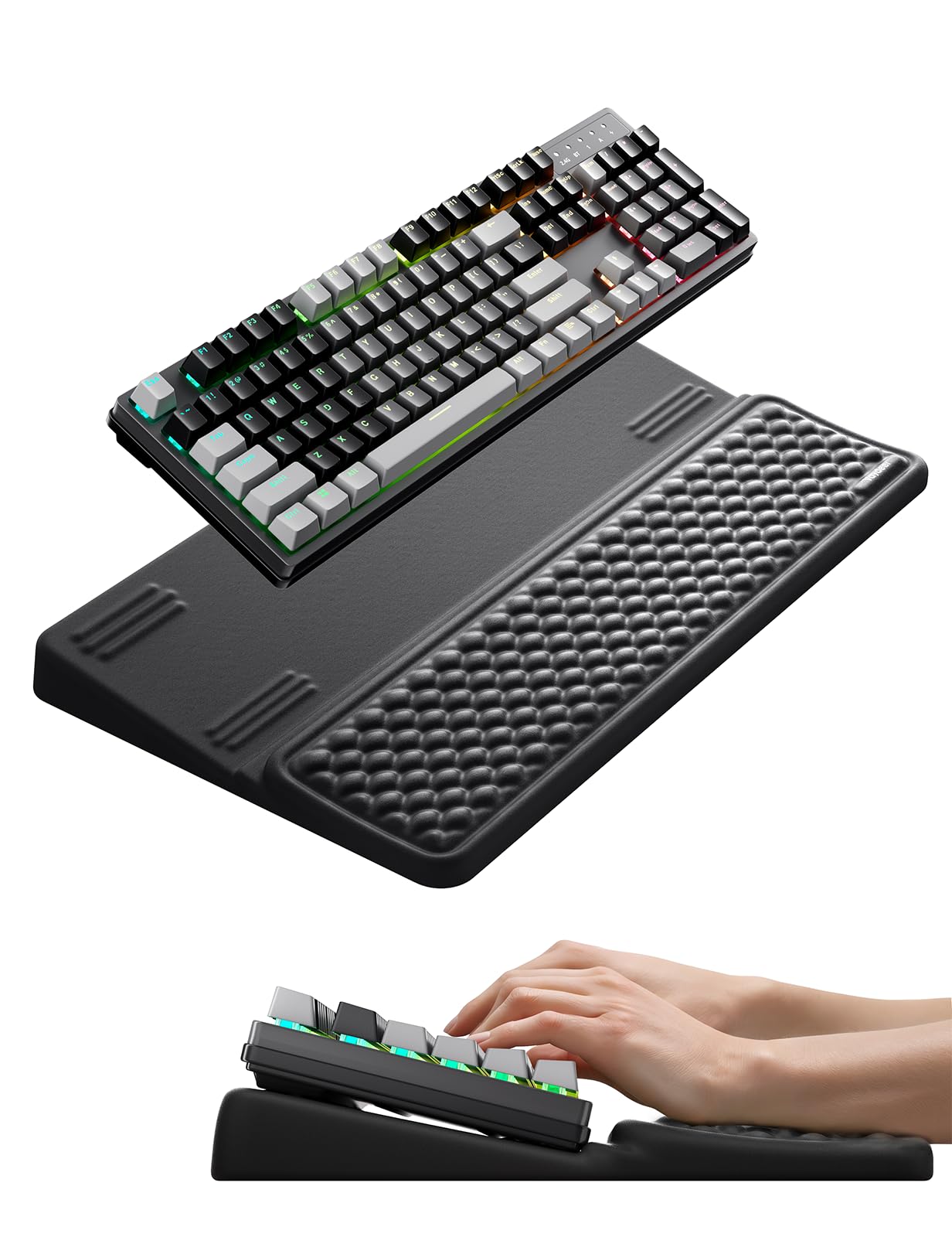 Vaydeer Ergonomic Wrist Rest with Keyboard Stand Riser