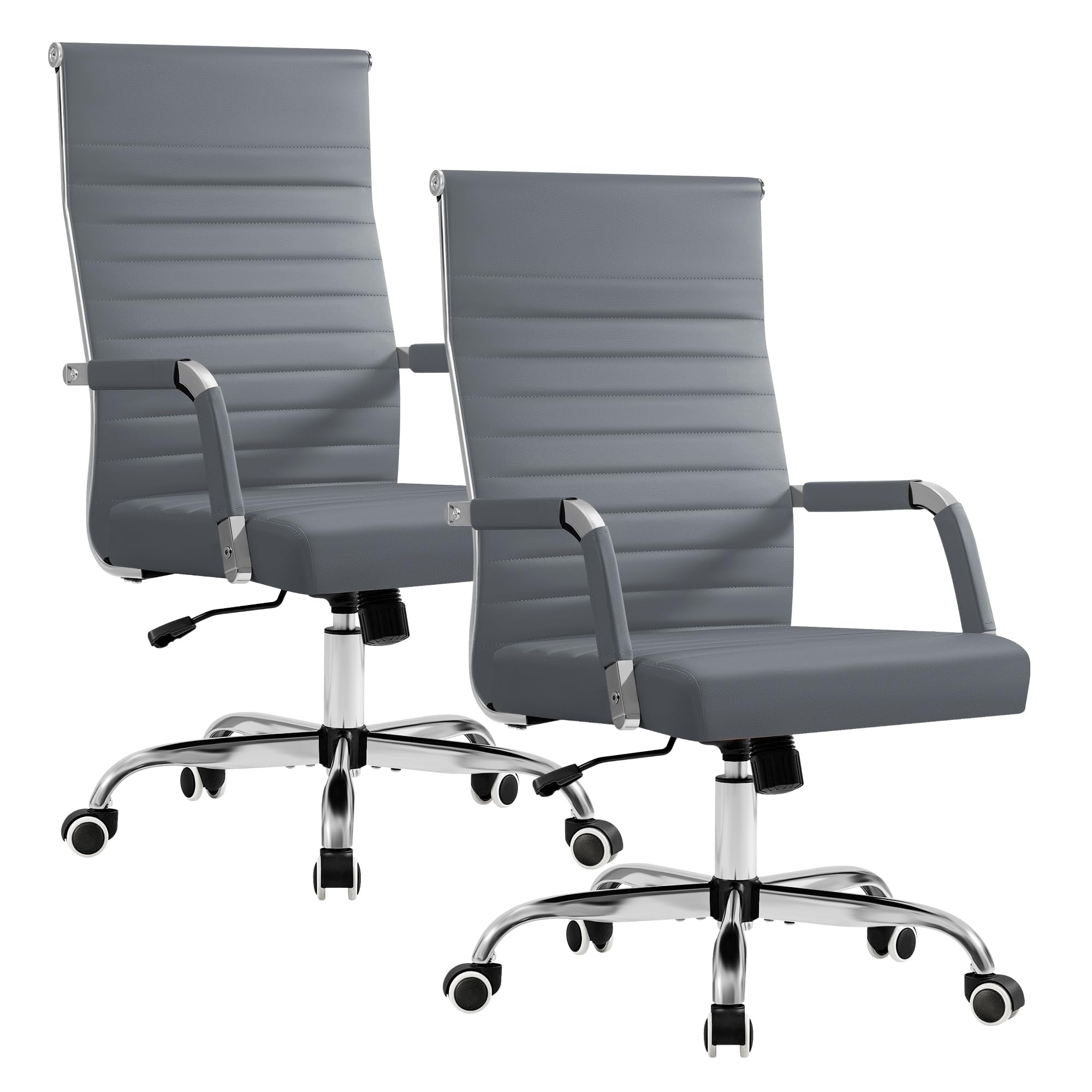 Furmax Ergonomic Mid-Back PU Leather Office Chair