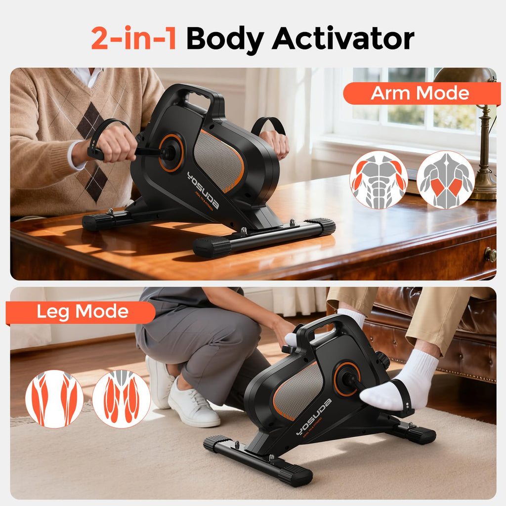 YOSUDA Under-Desk Exercise Bike with Bluetooth App