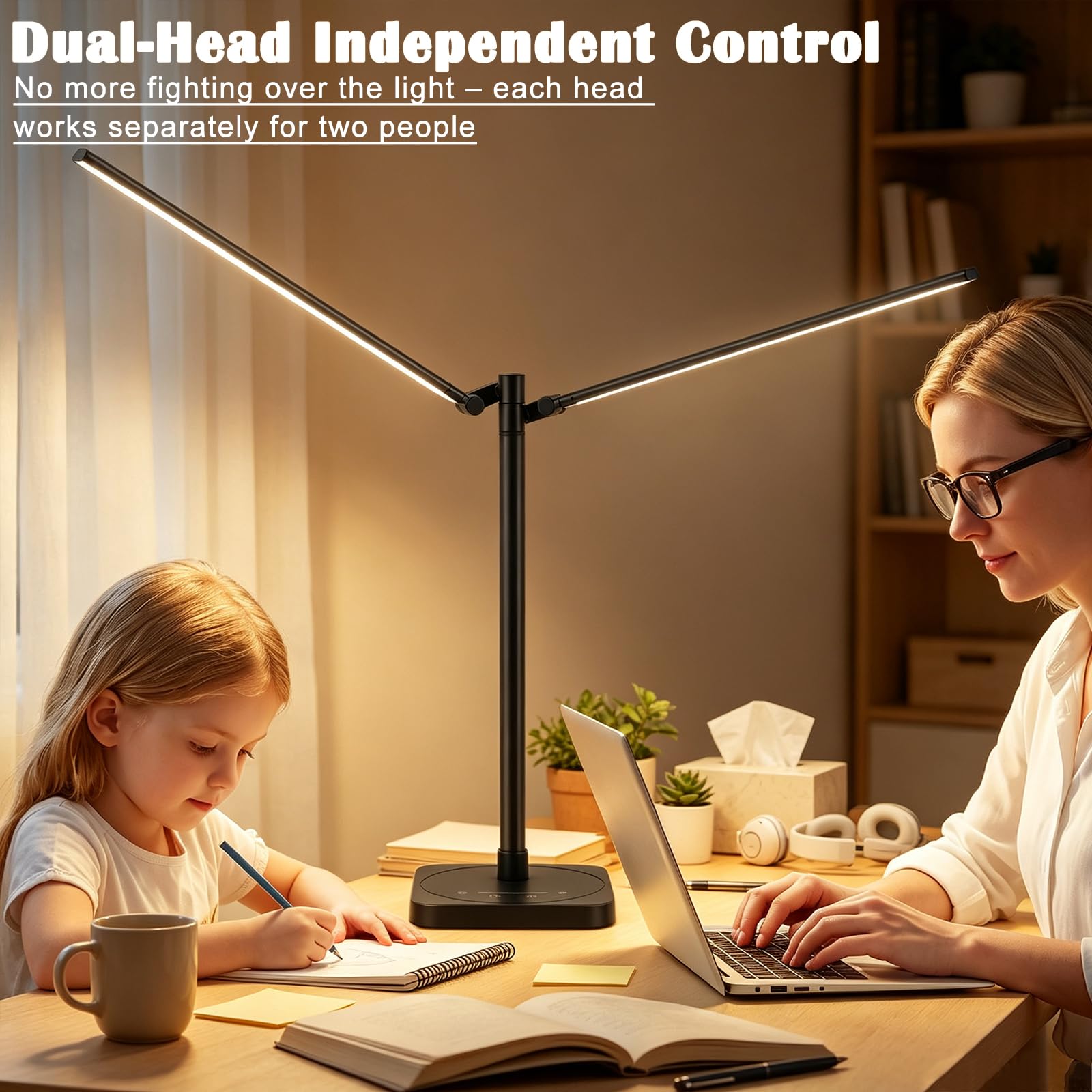 BOHON LED Desk Lamp with USB-C & Wireless Charging