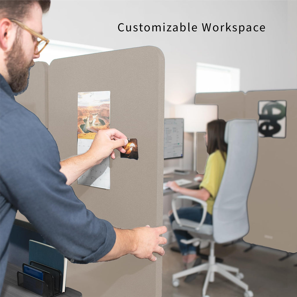 VIVO Freestanding Acoustic Privacy Panel & Office Divider