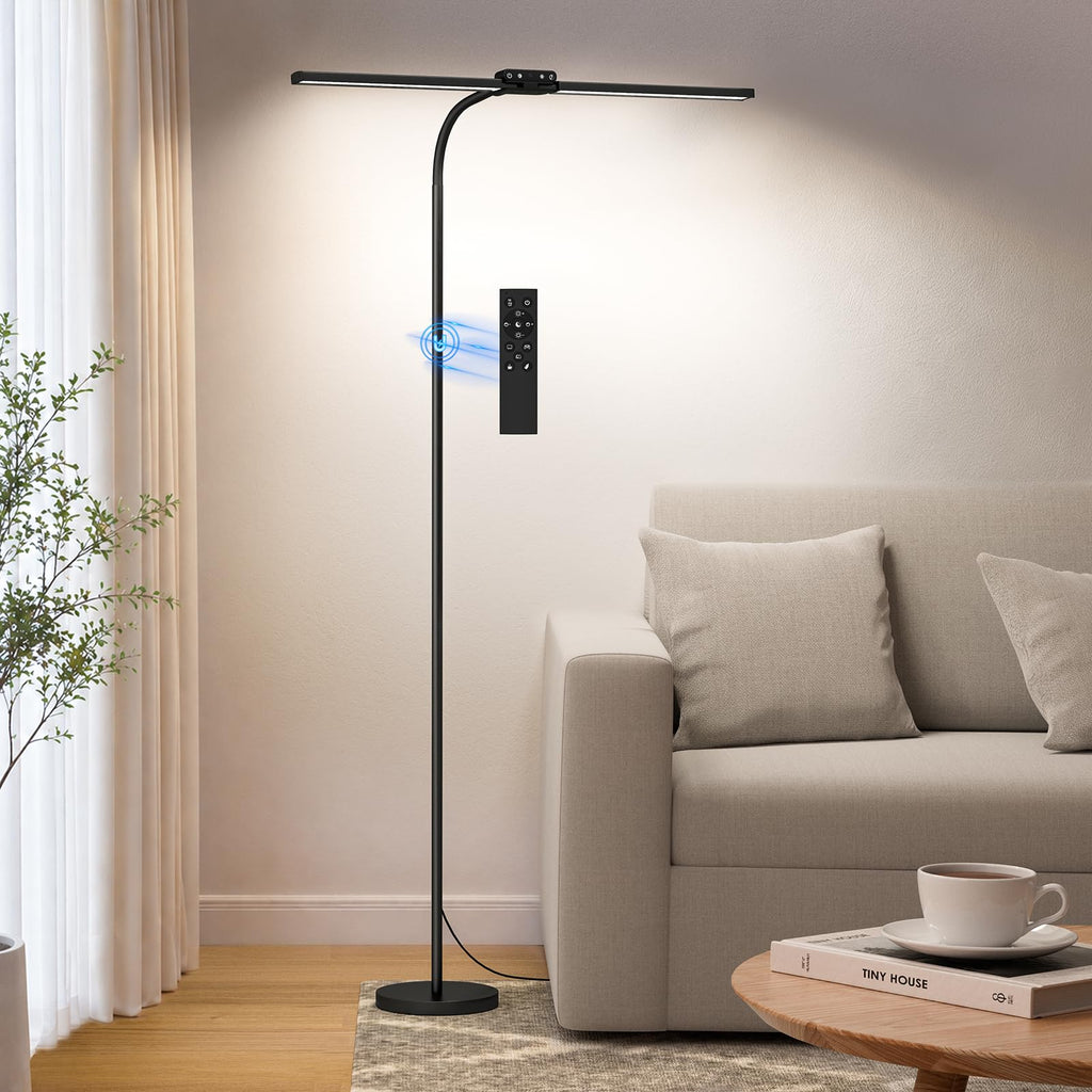 SIBRILLE 24W Dual-Head Dimmable LED Floor Lamp