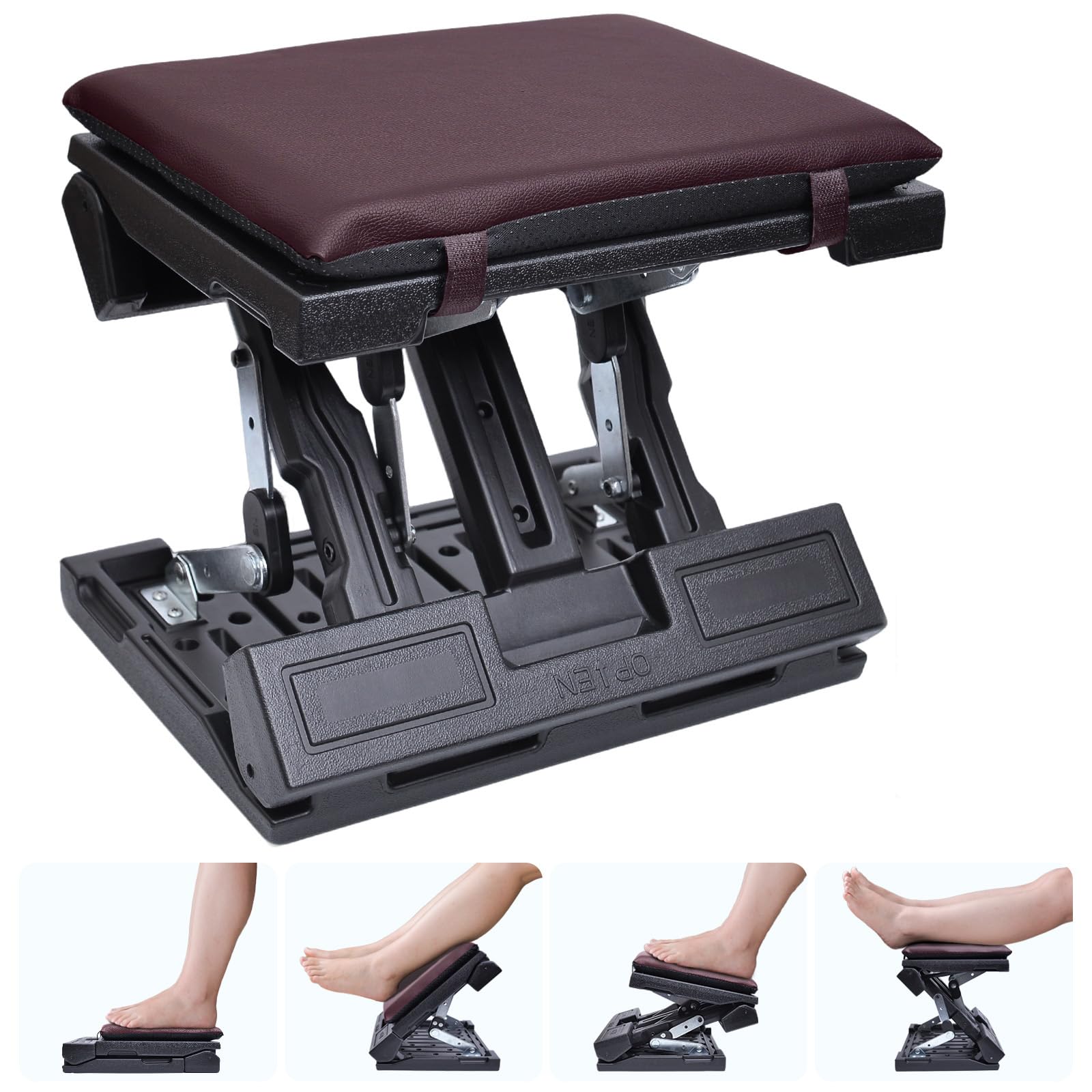 Adjustable Ergonomic Under-Desk Footrest for Office