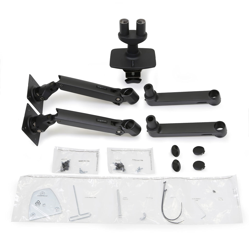 Ergotron – LX Dual Monitor Arm, VESA Desk Mount