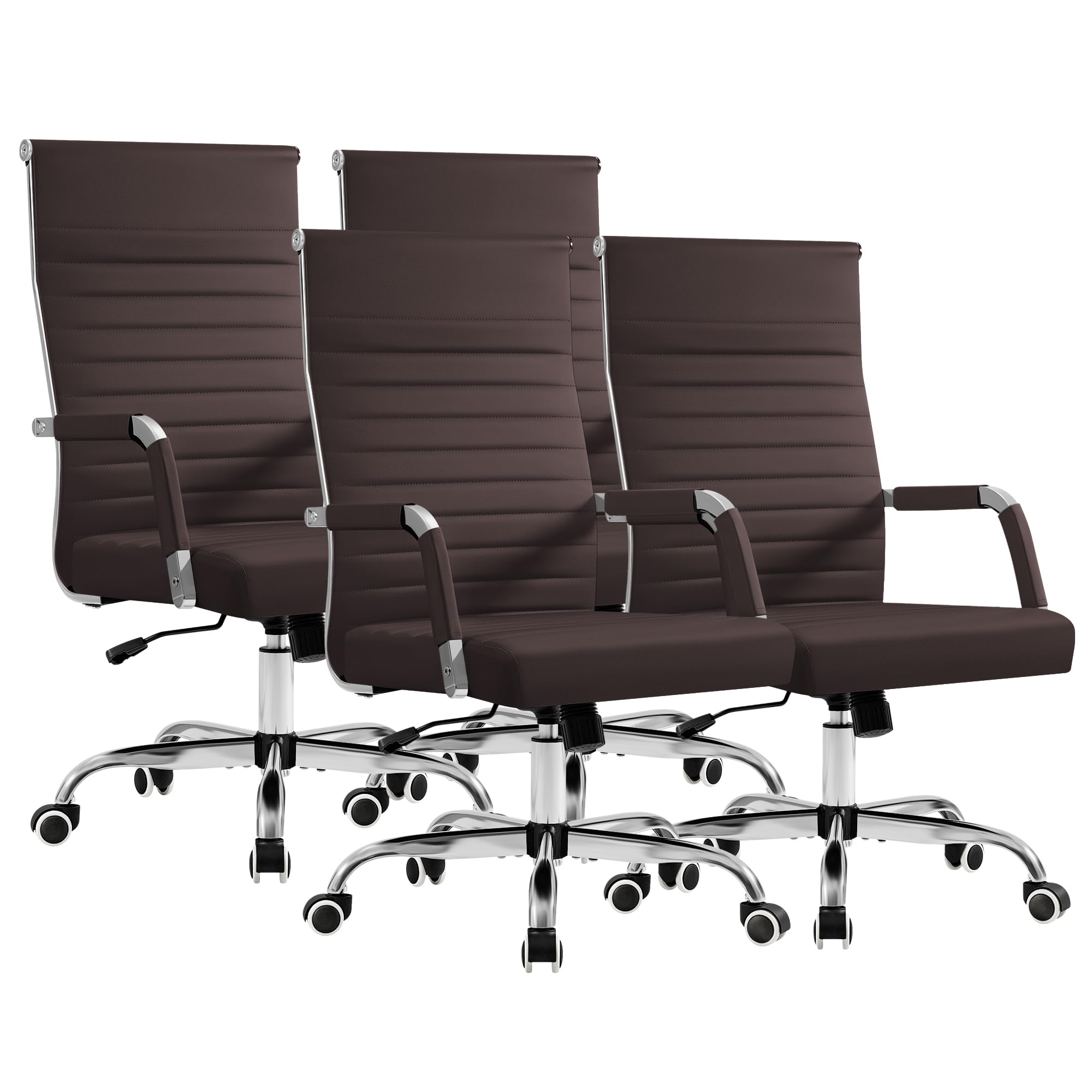 Furmax Ergonomic Mid-Back PU Leather Office Chair