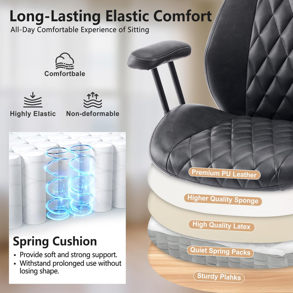 YFO Mid-Back Adjustable Swivel Office Task Chair