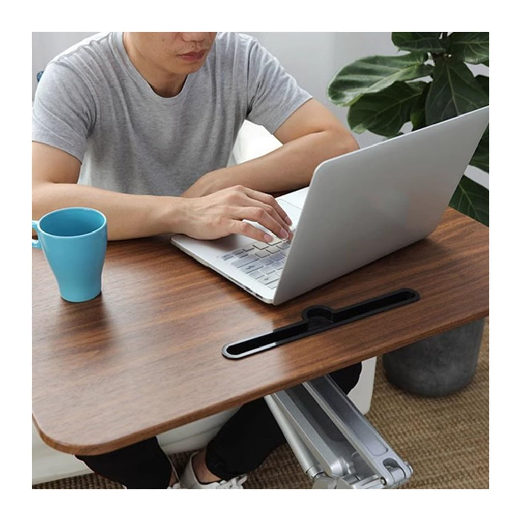 YUXING1205 Desk with Wheels Pneumatic Lifting Table Standing Minimalist Automatic Sofa Bedside Movable Office Desk Solid Wood Podium Table Portable Desk