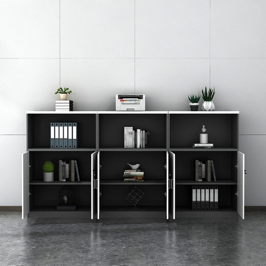 File Cabinet File Box File Cabinet, Wood Lateral Filing Cabinet with Door, Printer Stand with Open Storage Shelves for Filing Cabinet for Home Office Vertical Storage Cabinet Filing Cabinet for Office