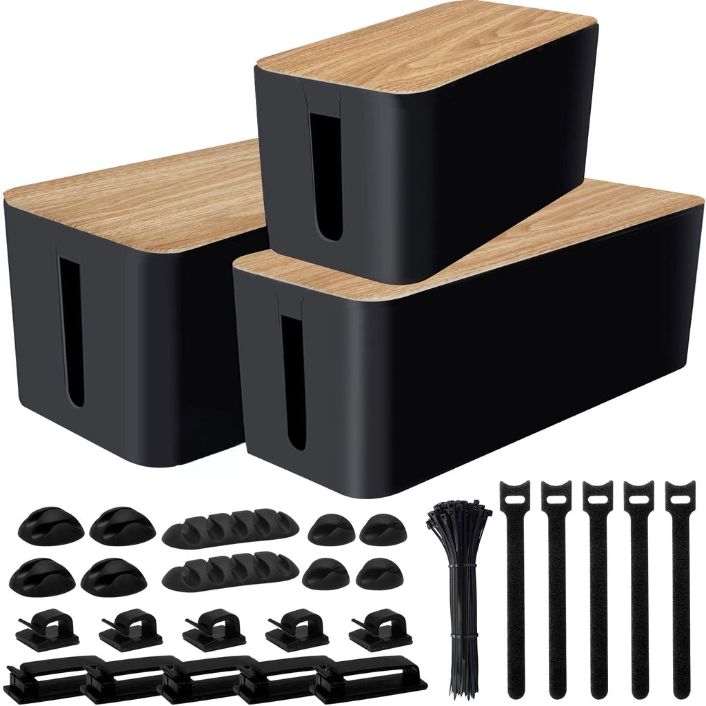 Cable Management Box & Wire Organizer for Home Office