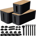 Cable Management Box & Wire Organizer for Home Office