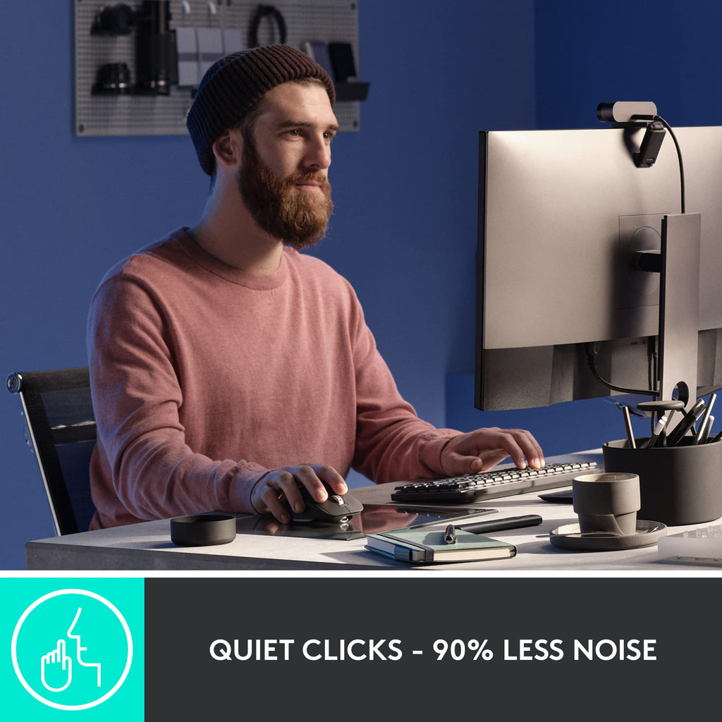 Logitech MX Master 3S Wireless Mouse and Ergo K860 Split Ergonomic Keyboard - Quieter Clicks, Faster Scrolling, Adjustable Palm Lift