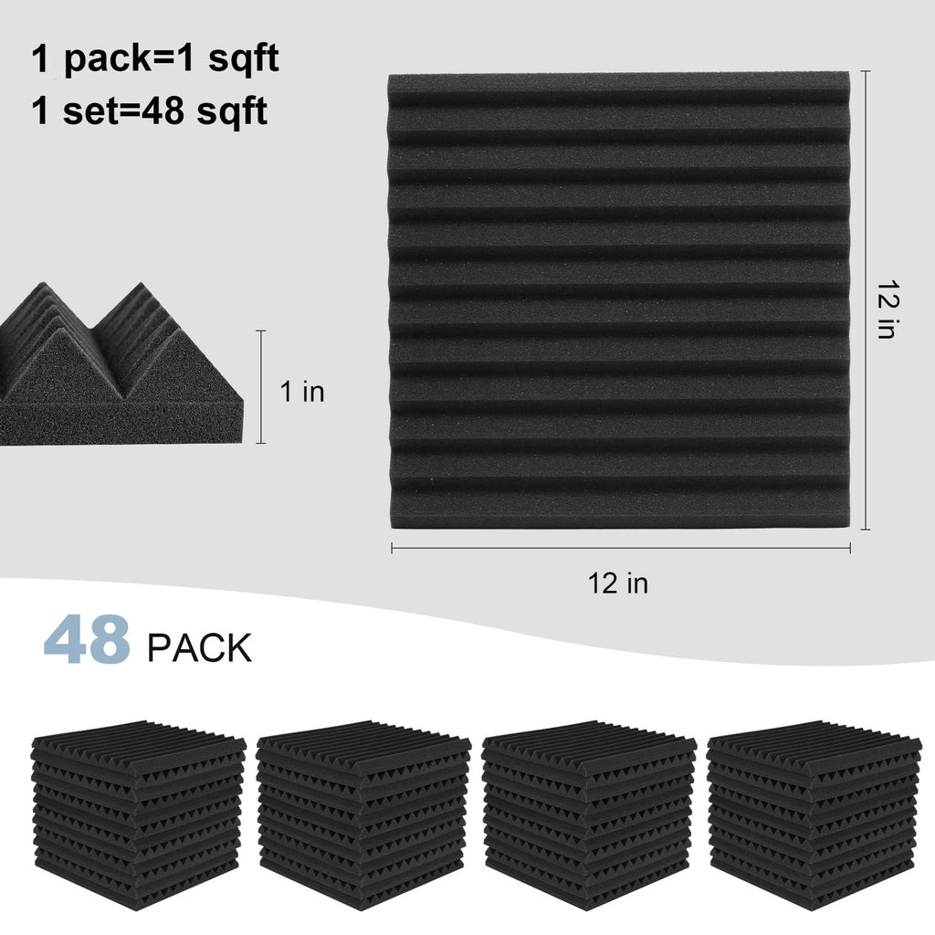 GUERRI Soundproof Acoustic Foam Panels for Office Walls