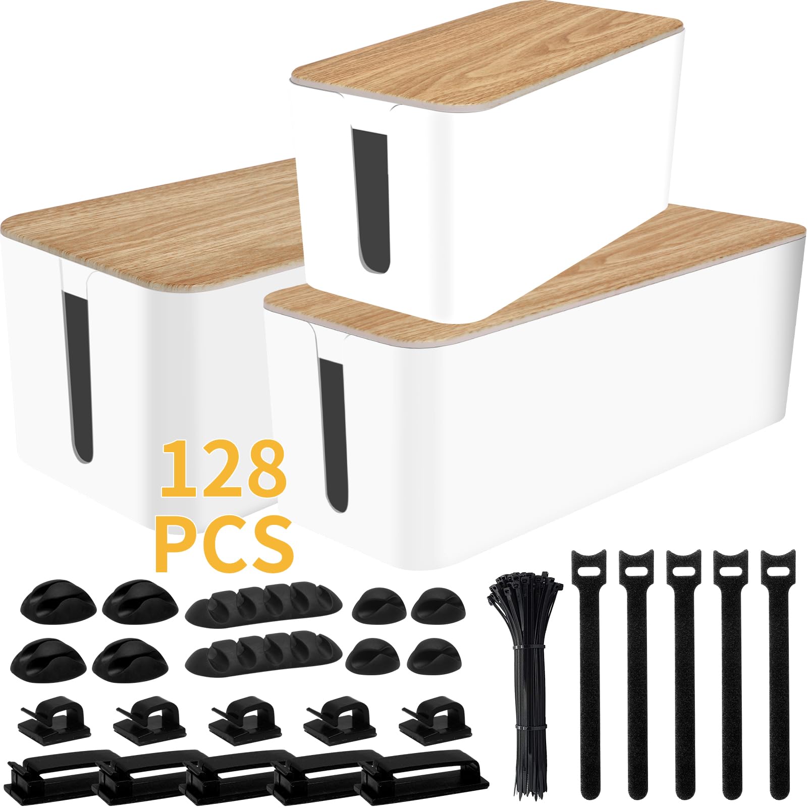 Cable Management Box & Wire Organizer for Home Office
