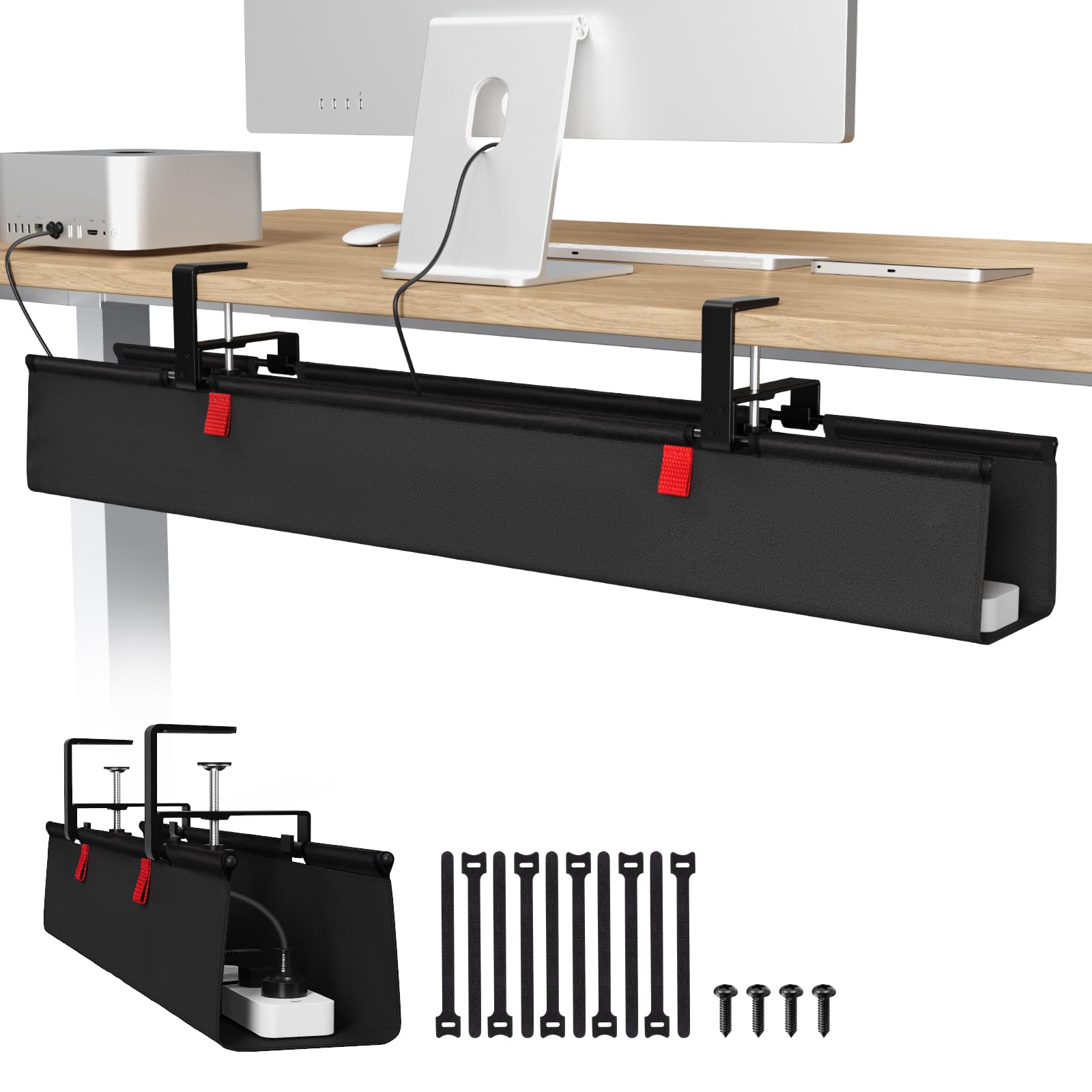 Univivi Under-Desk Cable Management Tray for Office
