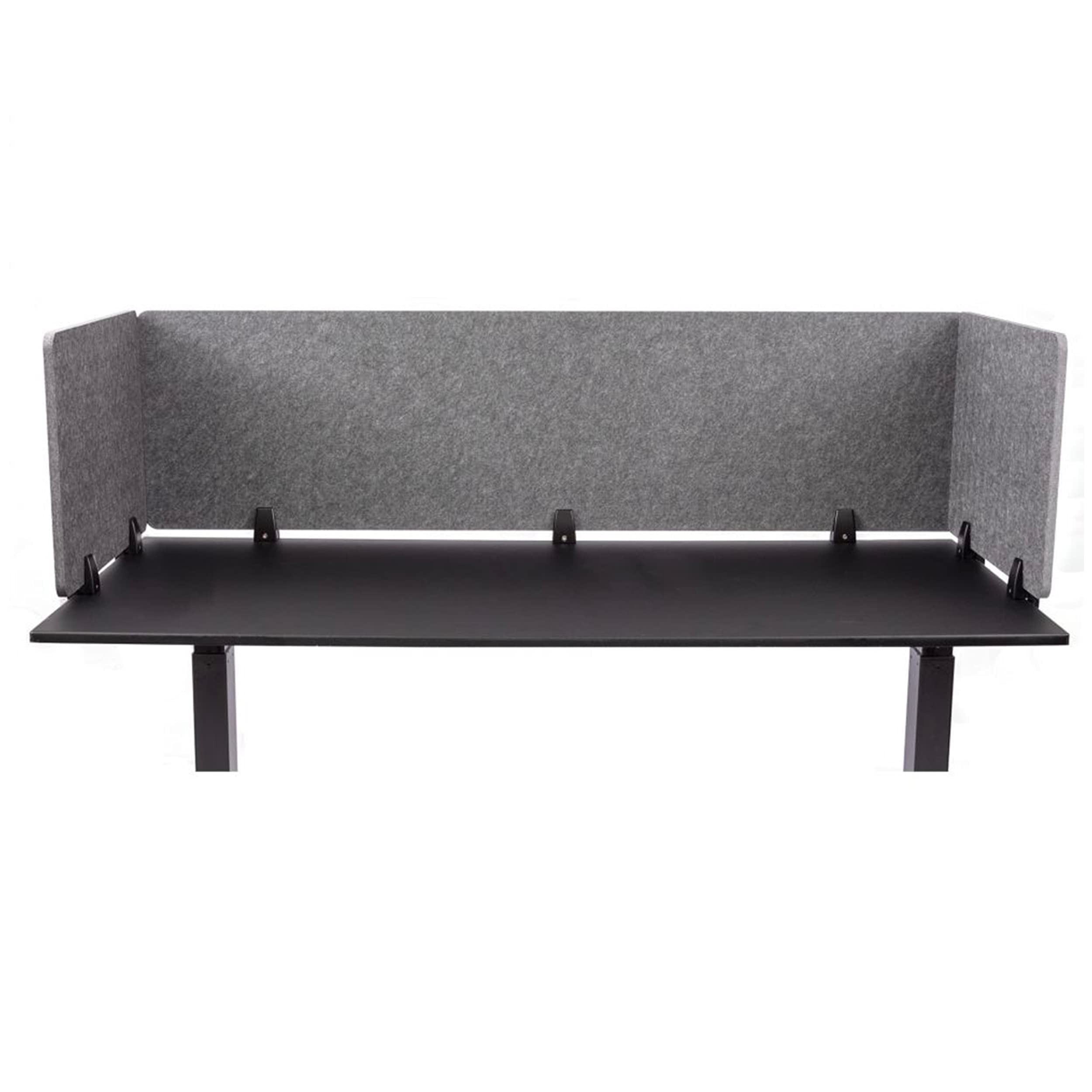 Stand Up Desk Store Clamp-On Acoustic Desk Privacy Divider