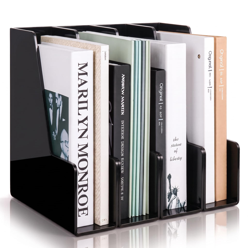 Vertical Magazine File Holder & Desktop File Organizer