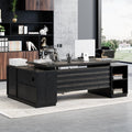 Epecoya 78-Inch L-Shaped Executive Desk