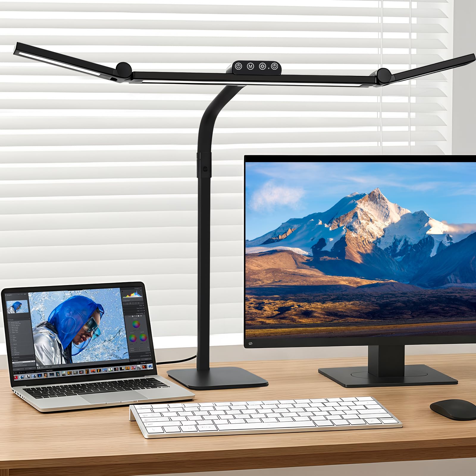 Galnolt Adjustable Gooseneck LED Desk Lamp for Home Office