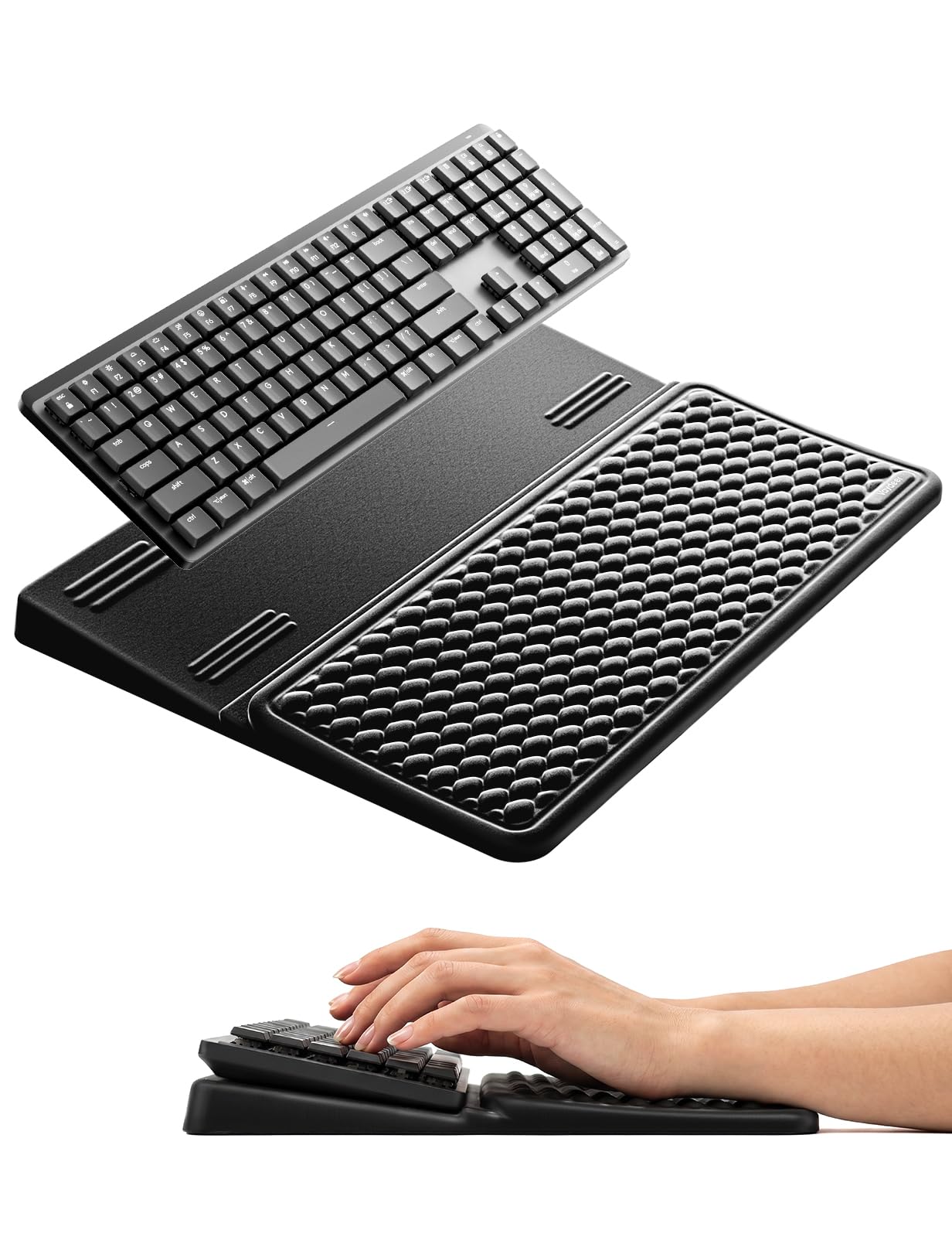 Vaydeer Ergonomic Wrist Rest with Keyboard Stand Riser