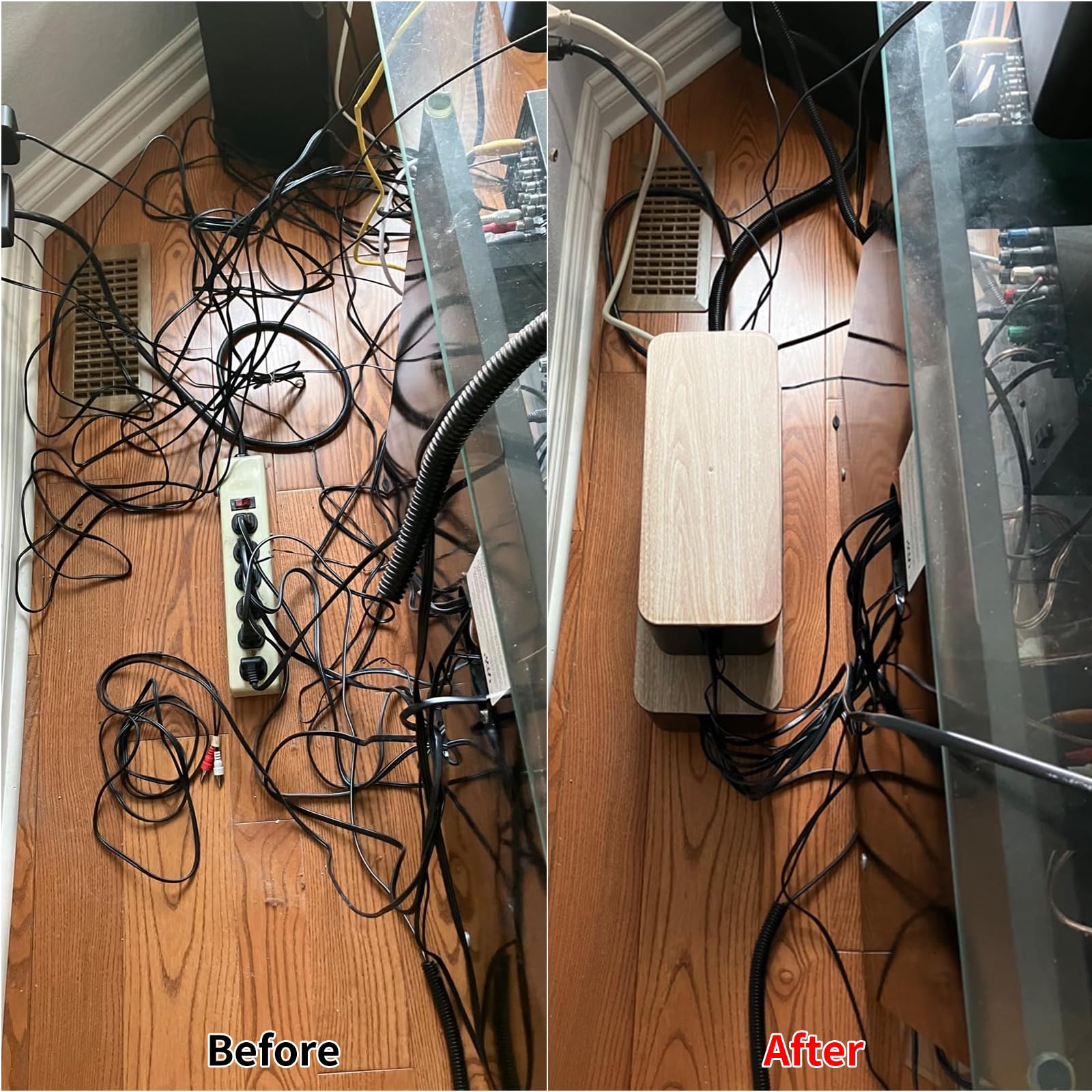 Cable Management Box & Wire Organizer for Home Office