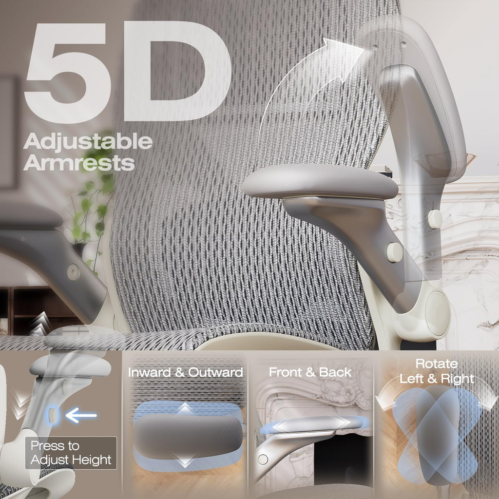 ELABEST X100 Ergonomic Mesh Office Chair with Footrest
