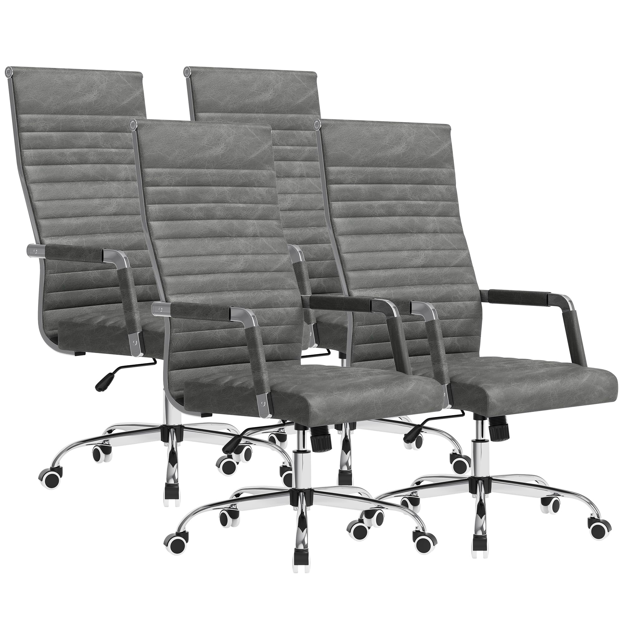 Furmax Ergonomic Mid-Back PU Leather Office Chair