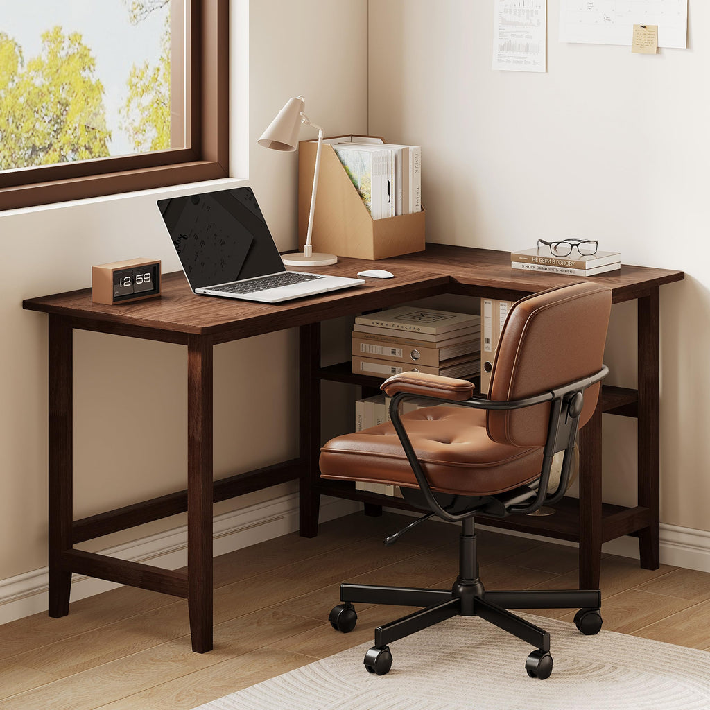IOTXY Reversible L-Shaped Office Desk with Storage
