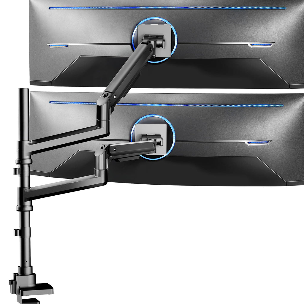 VIVO Pneumatic Arm Single Ultrawide Monitor Extra Tall Desk Mount
