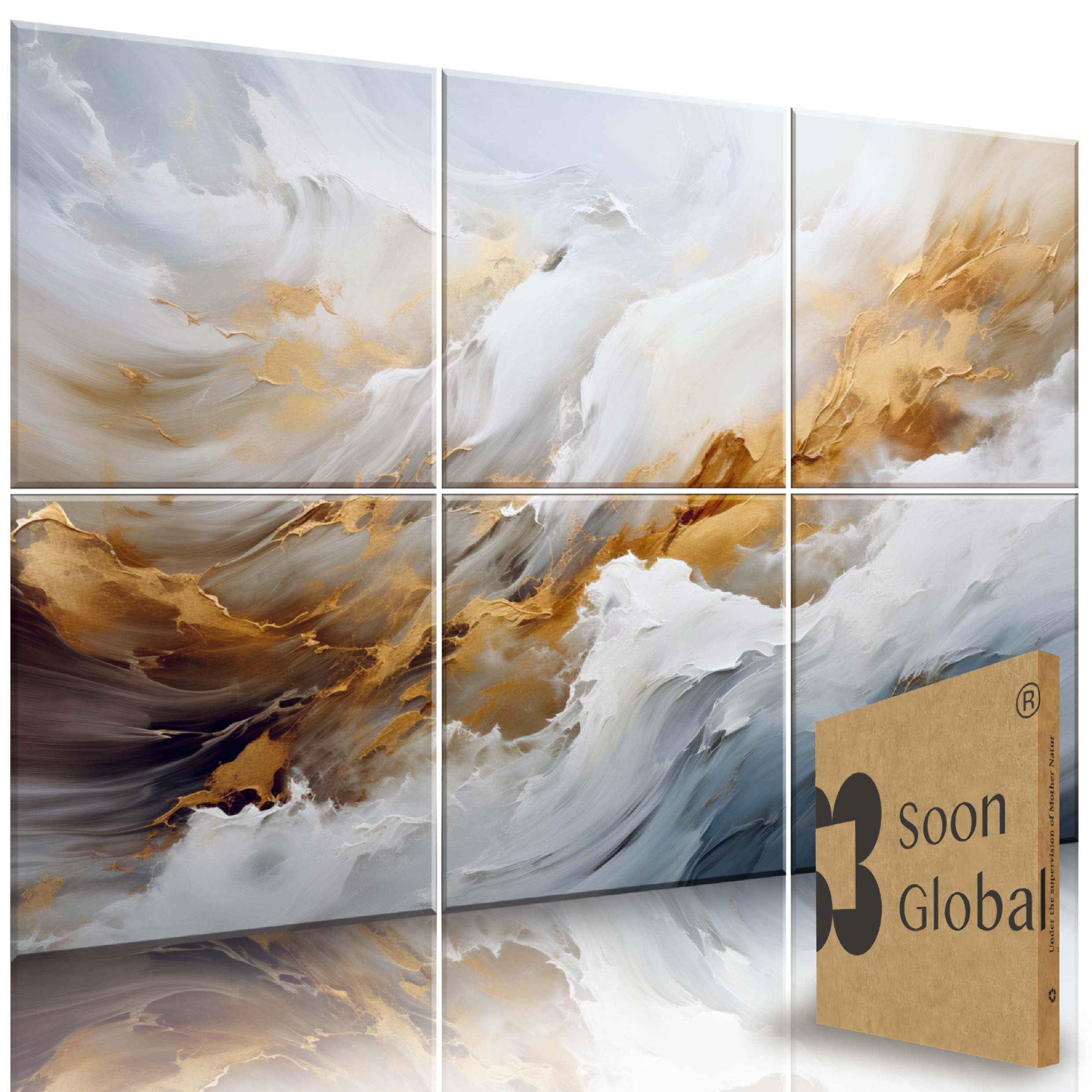 Soon Global 8-Pack Acoustic Sound-Absorbing Wall Panels