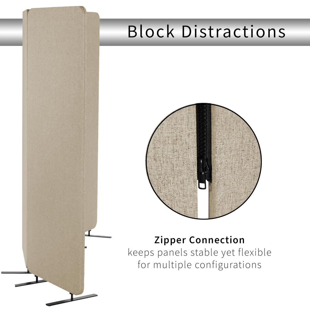 VIVO Freestanding Acoustic Privacy Panel & Office Divider