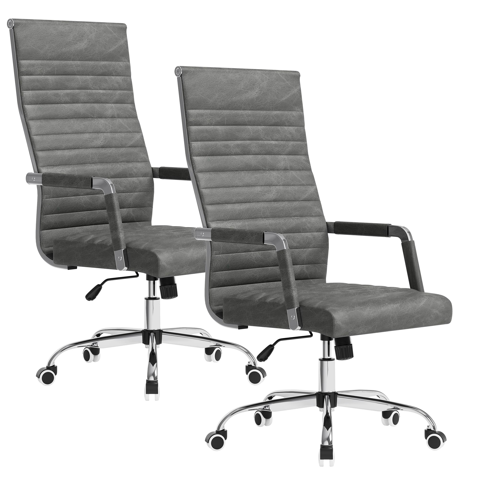 Furmax Ergonomic Mid-Back PU Leather Office Chair