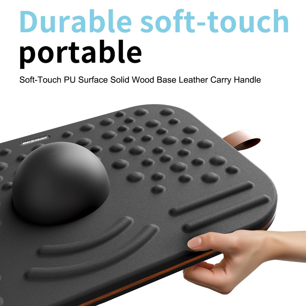 ERGO COLLECT 2-in-1 Standing Desk Balance Board & Foot Mat