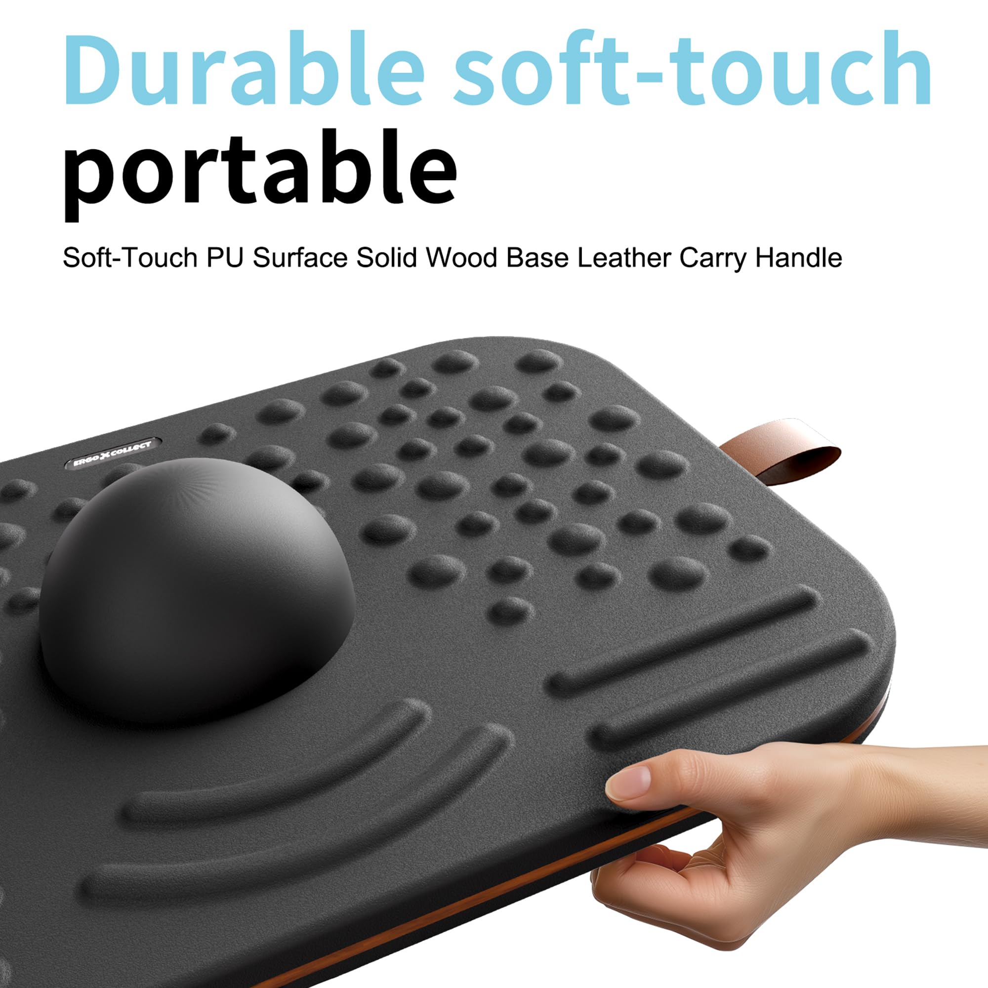 ERGO COLLECT 2-in-1 Standing Desk Balance Board & Foot Mat