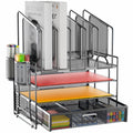 Marbrasse 4-Tier Mesh Desk File Organizer for Office