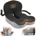 SSPATIOS Office Seat Cushion, Office Chair Cushions for Pressure Relief, Seat Cushions for Office Chair with L-Shaped Ergonomic Design & Adjustable Strap, Memory Foam Chair Cushion for Sitting