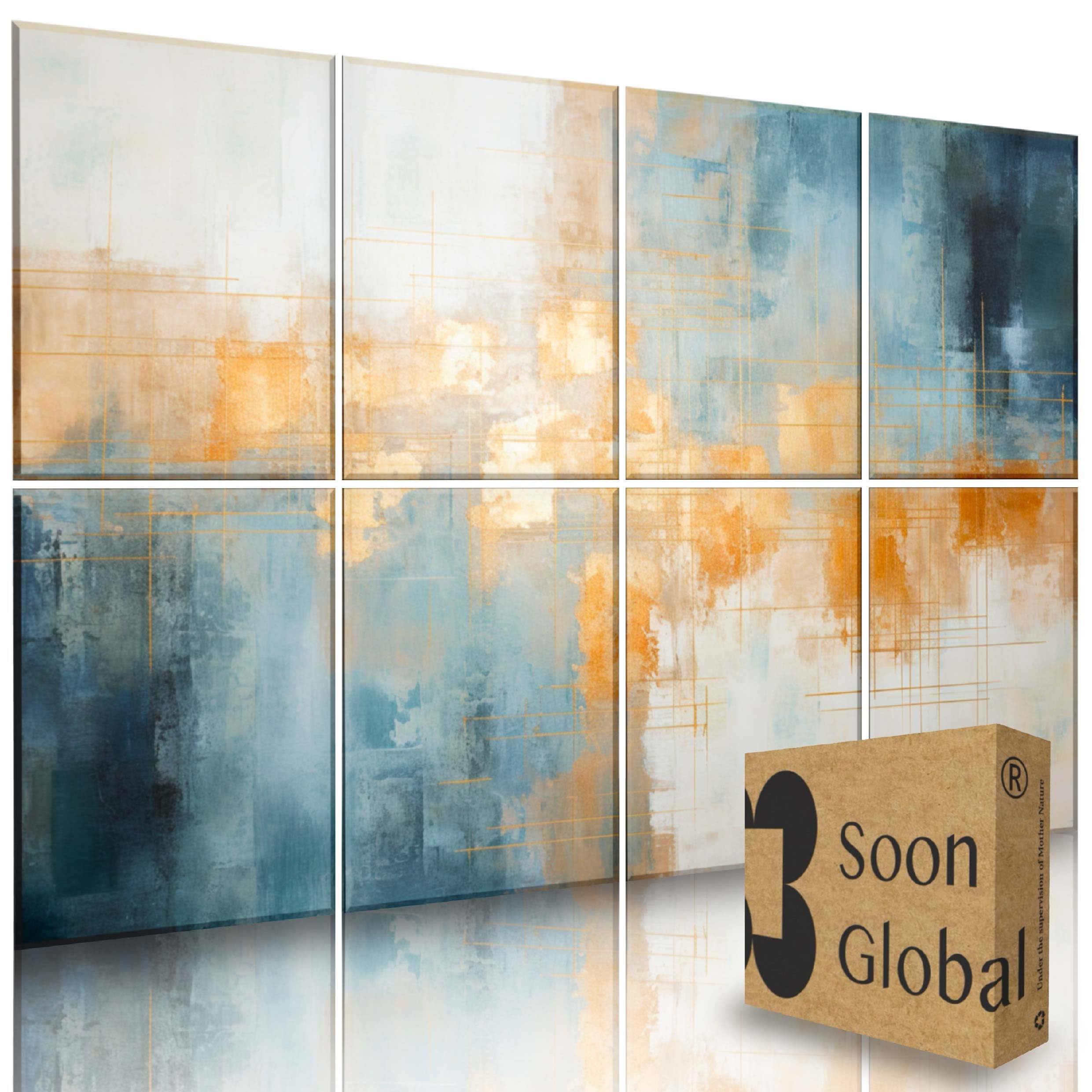Soon Global 8-Pack Acoustic Sound-Absorbing Wall Panels